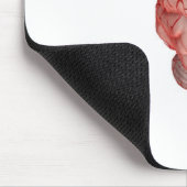 Realitic Wiedergabe des menschlichen Gehirns Mousepad (Ecke)
