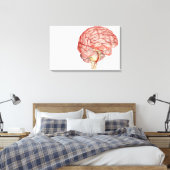 Realitische Darstellung des menschlichen Gehirns Leinwanddruck (Insitu (Schlafzimmer))