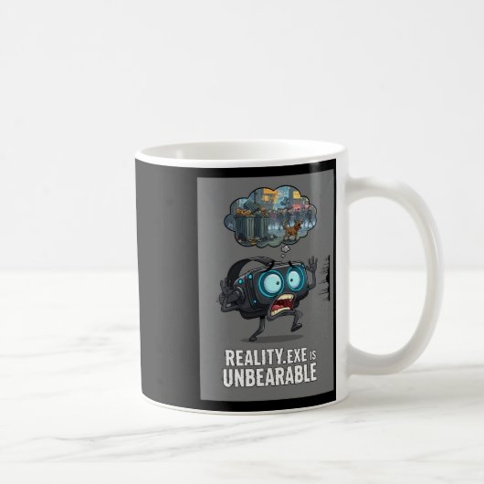 Reality Exe ist unerträglich lustiger Gamer Vr Gam Kaffeetasse (Rechts)