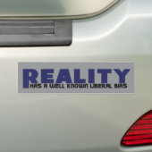 Reality has a well known Liberal Bias Autoaufkleber (Auf Auto)