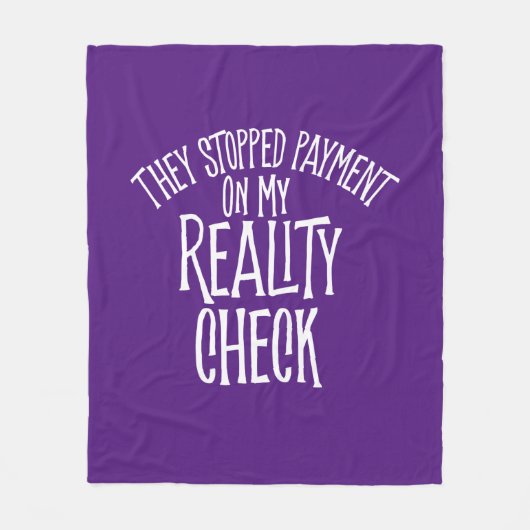 Reality Karo Fleece Blanket (Vorderseite)