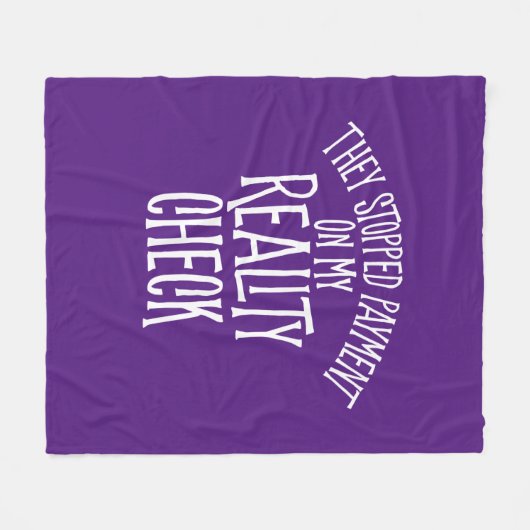 Reality Karo Fleece Blanket (Vorderseite (Horizontal))