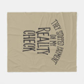 Reality-Karo Fleecedecke (Vorderseite (Horizontal))