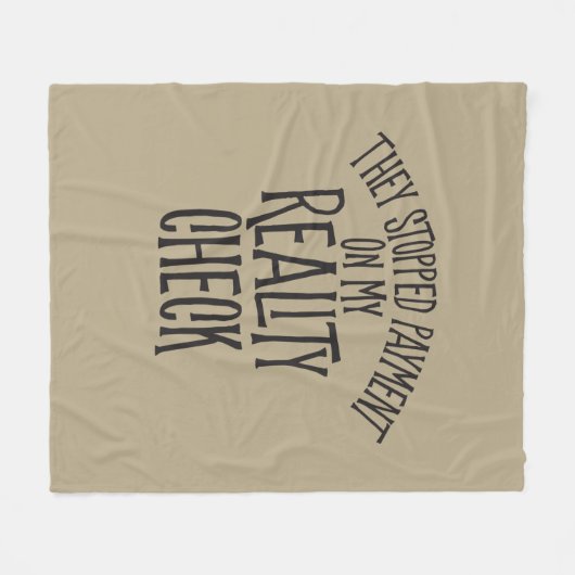 Reality-Karo Fleecedecke (Vorderseite (Horizontal))