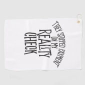 Reality-Karo Golfhandtuch (Horizontal)