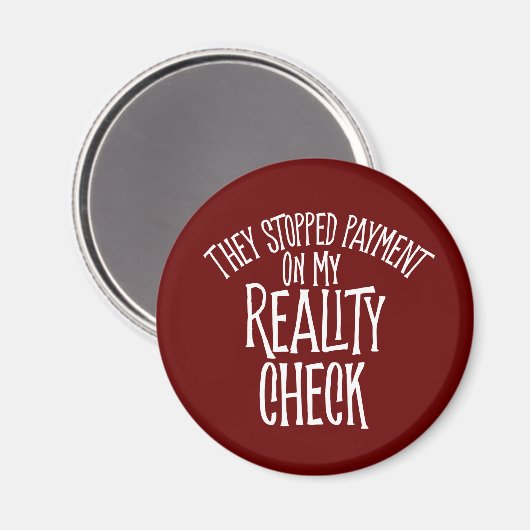 Reality-Karo Magnet (Vorderseite/Rückseite)