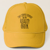 Reality-Karo Truckerkappe (Vorderseite)