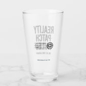 Reality Patch Versagt - Glitched Typografie Glas (Rückseite)