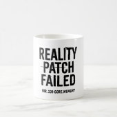 Reality Patch Versagt - Glitched Typografie Kaffeetasse (Mittel)