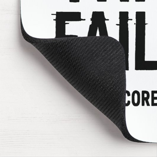 Reality Patch Versagt - Glitched Typografie Mousepad (Ecke)
