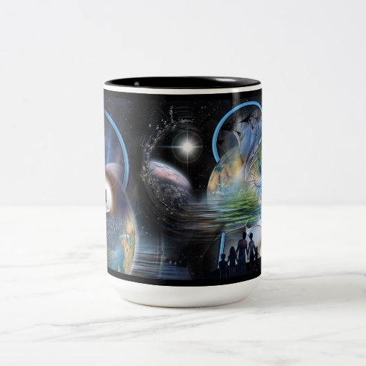 Reality Shifters Zweifarbige Tasse (Mittel)