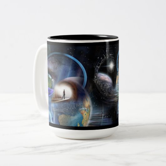 Reality Shifters Zweifarbige Tasse (Vorderseite Links)