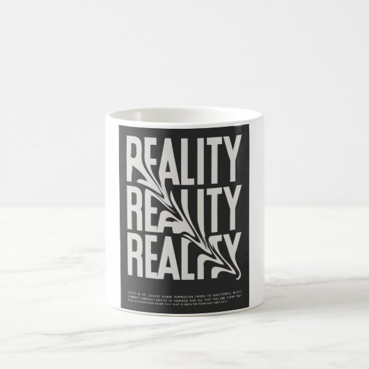 Reality Tasse - Thought Provoking & Ästhetik Desig (Mittel)
