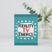 Reality TV Energy Postcard Postkarte (Stehend Vorderseite)