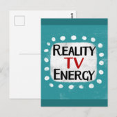 Reality TV Energy Postcard Postkarte (Vorne/Hinten)