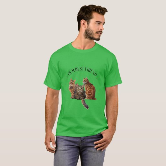 Reality Unser Bester Freund Basic Dunkles T-Shirt (Vorne ganz)