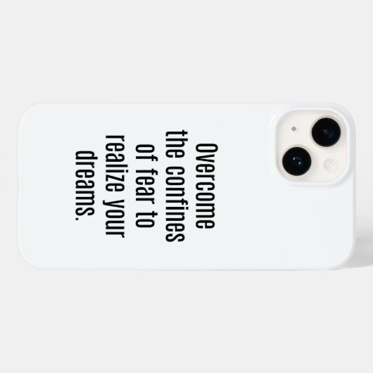 Realize your Dreams iPhone Case (Rückseite (Horizontal))