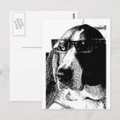 REally cooler Basset-Hund Postkarte (Vorne/Hinten)