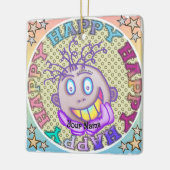 Really Happy Face Keramikornament (Links)