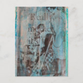 Really Mother a Vacuum Cleaning Collage Postkarte (Vorderseite)