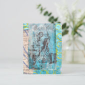 Really Mother a Vacuum Cleaning Collage Postkarte (Stehend Vorderseite)