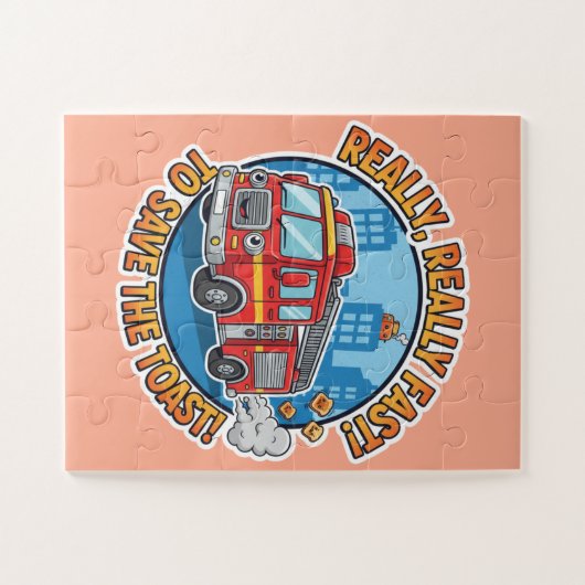 Really, Really Fast! To Save The Toast! - Funny Puzzle (Horizontal)