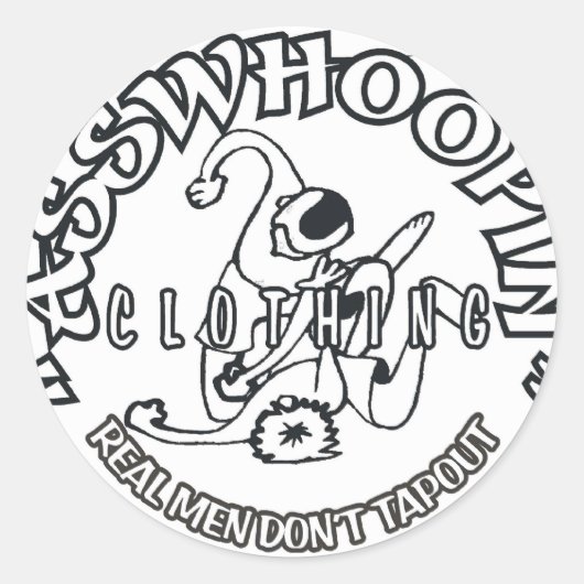 REALMENDONTTAPOUT RUNDER AUFKLEBER (Vorderseite)