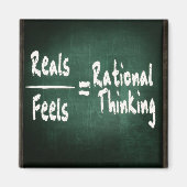 Reals/Feels=Rational Thinking Magnet (Vorne)