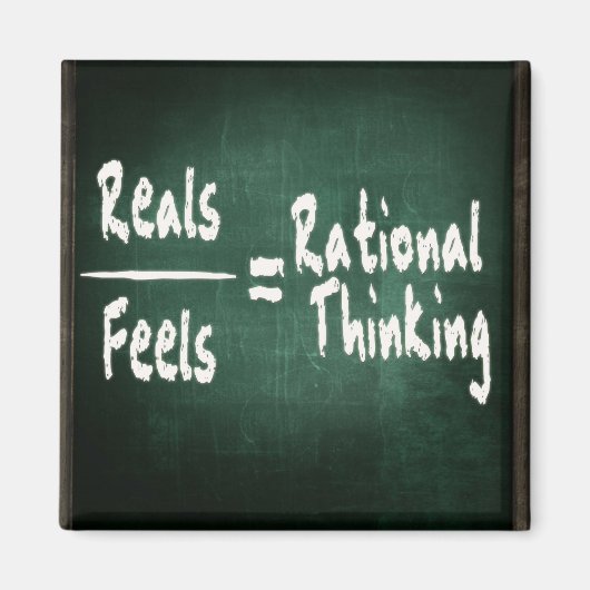Reals/Feels=Rational Thinking Magnet (Vorne)