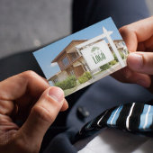Realtor Add your logo Custom Foto Visitenkarte