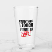 Realtor Agent Glass Cup Glas (Vorderseite)