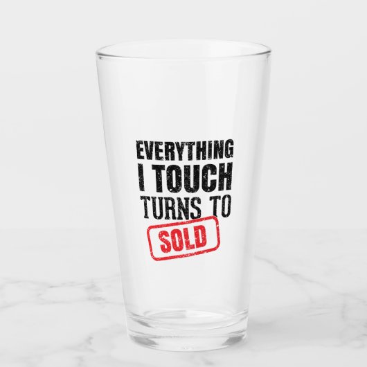 Realtor Agent Glass Cup Glas (Vorderseite)