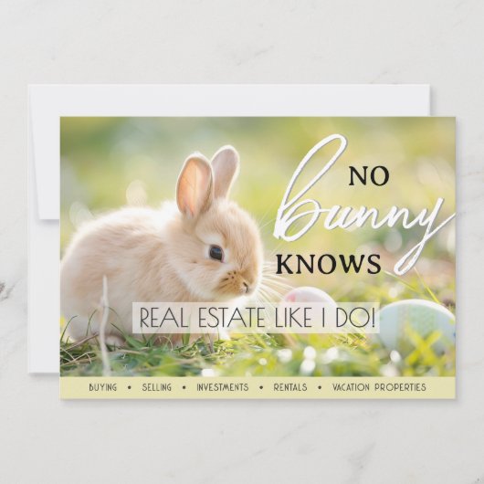 Realtor Agent Spring Real Anwesen Ostern Postkarte (Vorderseite)