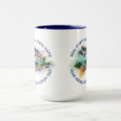 Realtor-Agent-wirkliche Anwesen-Agentur und Tasse (Zentrum)