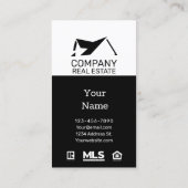 Realtor an der Tür | Benutzerdefinierte Visitenkar Visitenkarte (Rückseite)