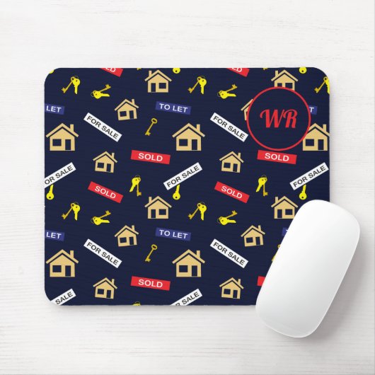 Realtor Anwesen Agent Personalisiert Mousepad (Mit Mouse)