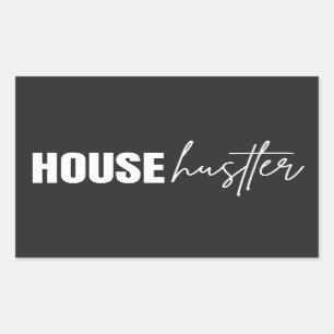 Realtor Beruflich House Hustler Rechteckiger Aufkleber