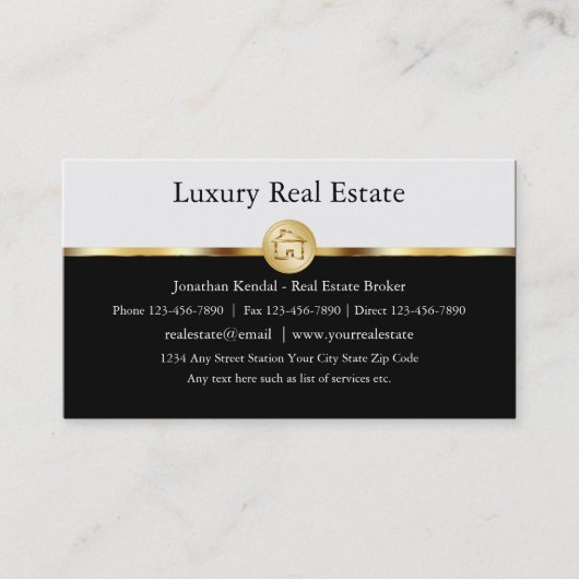 Realtor-berufliche Geschäfts-Karten Visitenkarte (Vorderseite)