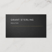 Realtor Black Professional  Visitenkarte (Vorderseite)