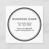 Realtor-Branding mit Briefmarke Quadratische Visitenkarte (Rückseite)