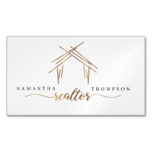 Realtor-Branding mit Haus in Gold