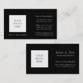 Realtor Broker Head Shooting Foto Wählen Sie Ihre  Visitenkarte (Vorne/Hinten)