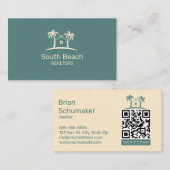 Realtor Business Card mit QR-Code Visitenkarte (Vorne/Hinten)