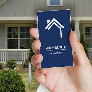 Realtor Business Card   Realer Agent mit Anwesen Visitenkarte