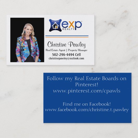 Realtor Business Card Visitenkarte (Vorne/Hinten)