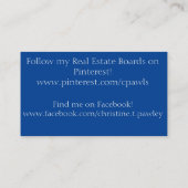 Realtor Business Card Visitenkarte (Rückseite)