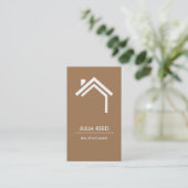 Realtor Business Card Visitenkarte (Stehend Vorderseite)