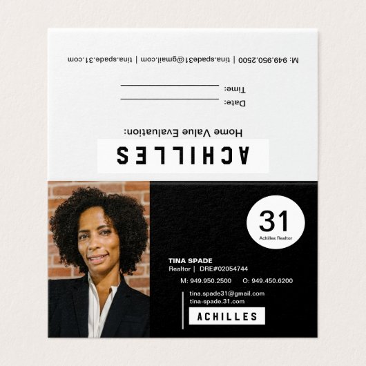 Realtor Business Cards (Außenseite Aufgefaltet)