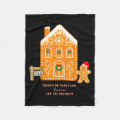 Realtor Christmas Funny Realtor Holiday Gingerbrea Fleecedecke (Vorderseite)