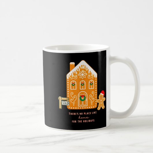 Realtor Christmas Funny Realtor Holiday Gingerbrea Kaffeetasse (Rechts)